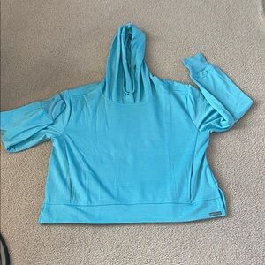 LARGE. NINE WEST STRETCHY SOFT HOODIE TOP
